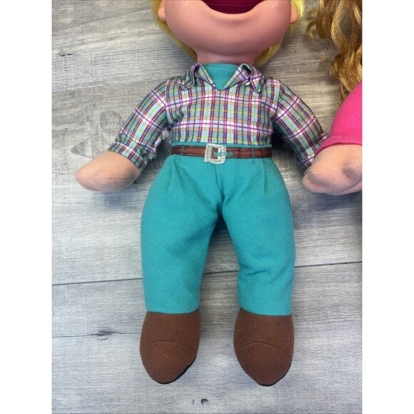 Puzzle Place Plush Dolls Fisher Price Ben Jody Vintage 90s Lot of 2 - Picture 3 of 11